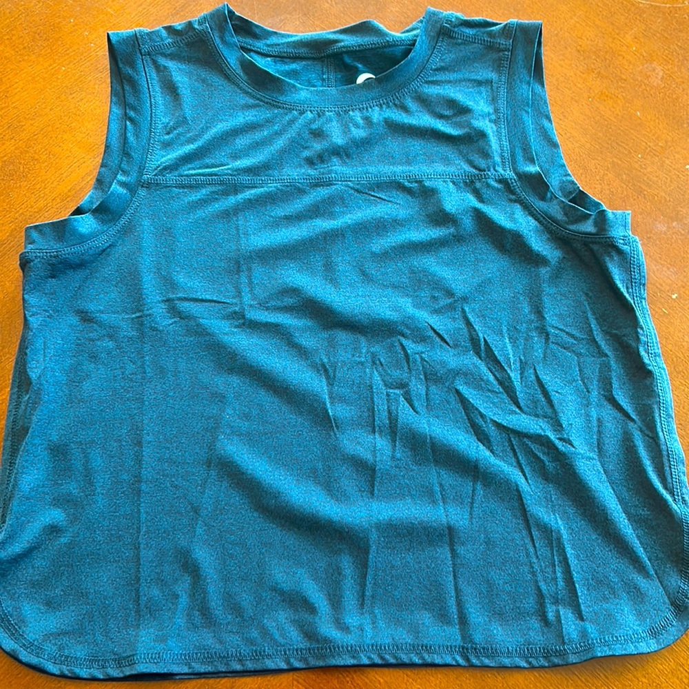 Heather Ed Navy Muscle Tank